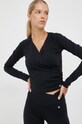 Deha longsleeve z elastanem czarny B74432.10009