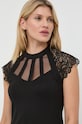 Μπλουζάκι Morgan DEMANE μαύρο DEMANE.NOIR