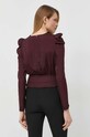 Îmbrăcăminte Morgan bluza OCHARMA.RED.VELVET burgundia