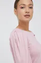 ροζ Βαμβακερή μπλούζα Sisley