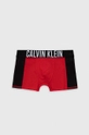 Otroške boksarice Calvin Klein Underwear rdeča