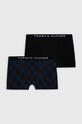 Dětské boxerky Tommy Hilfiger 2-pack hladký námořnická modř UB0UB00464.9BYY
