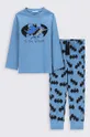 niebieski Coccodrillo piżama bawełniana dziecięca Chłopięcy