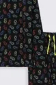 Dječja pamučna pidžama Coccodrillo crna
