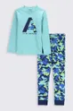 μπλε Παιδικές βαμβακερές πιτζάμες Coccodrillo Για αγόρια