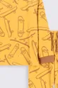 Παιδικές βαμβακερές πιτζάμες Coccodrillo κίτρινο