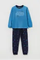 modrá Detské bavlnené pyžamo OVS Chlapčenský