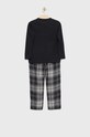 Παιδική πιτζάμα Abercrombie & Fitch KI213.2217 μαύρο AW22