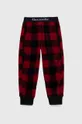 crvena Dječje pidžama hlače Abercrombie & Fitch Za dječake