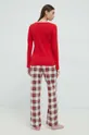 Lauren Ralph Lauren piżama czerwony