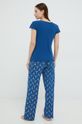 niebieski Lauren Ralph Lauren piżama bawełniana