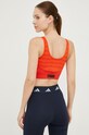 Одяг Спортивний бюстгальтер adidas Performance Marimekko HH7325 помаранчевий