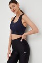 Športová podprsenka adidas Performance bez kostíc tmavomodrá HL6112