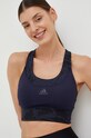 Športová podprsenka adidas Performance tmavomodrá HL6112