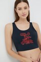 Bikini top Quiksilver X Stranger Things μαλακό μαύρο EQWX303128