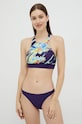 adidas Performance costum de baie din două piese usor rigidizat violet HI1104