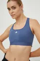 блакитний Спортивний бюстгальтер adidas Performance Powerreact Жіночий