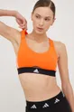 πορτοκαλί Αθλητικό σουτιέν adidas Performance Powerreact Γυναικεία