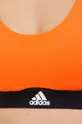 pomarańczowy adidas Performance biustonosz sportowy Powerreact