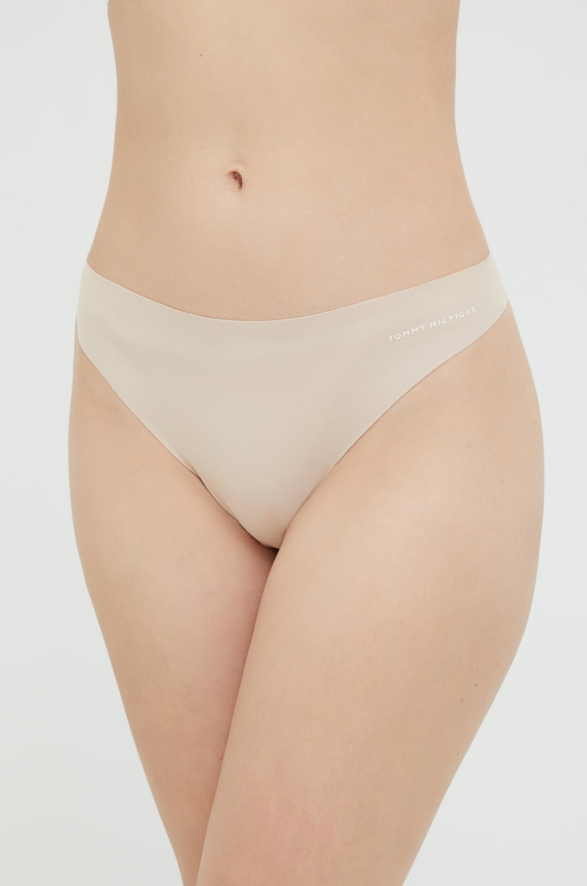 alb Tommy Hilfiger tanga (3-pack) De femei