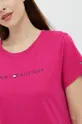ροζ Βαμβακερό πουκάμισο πιτζάμα Tommy Hilfiger
