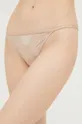 Brazilian στρινγκ Calvin Klein Underwear μπεζ