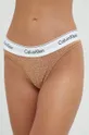 hnedá Tangá Calvin Klein Underwear Dámsky