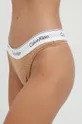 Στρινγκ Calvin Klein Underwear καφέ