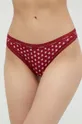 bordowy Calvin Klein Underwear stringi (3-pack) Damski