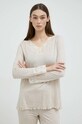 Odzież United Colors of Benetton longsleeve piżamowy 3Z123M856.729 beżowy