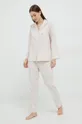 różowy United Colors of Benetton piżama bawełniana Damski