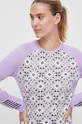 Odzież Helly Hansen longsleeve funkcyjny Lifa Active Graphic 49401 fioletowy