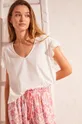Pyžamové tričko women'secret Mix & Match biela