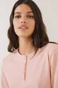 ροζ Βαμβακερή μπλούζα πιτζάμας με μακριά μανίκια women'secret Mix & Match