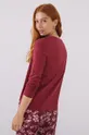 μπορντό Βαμβακερή μπλούζα πιτζάμας με μακριά μανίκια women'secret Mix & Match