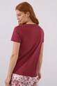 Oblečenie Bavlnené pyžamové tričko women'secret Mix & Match 3274470 burgundské