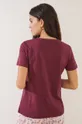 μπορντό Βαμβακερή πιτζάμα μπλουζάκι women'secret Mix & Match