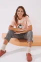 Βαμβακερή πιτζάμα μπλουζάκι women'secret Snoopy