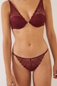 women'secret figi Leaf Lace Garnet bordowy