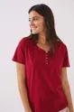 κόκκινο Βαμβακερή πιτζάμα μπλουζάκι women'secret Mix & Match Nordic Xmas Γυναικεία
