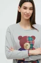 γκρί Βαμβακερή μπλούζα πιτζάμας με μακριά μανίκια United Colors of Benetton