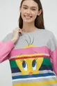 różowy United Colors of Benetton piżama bawełniana x Looney Tunes, Sylwester i Tweety
