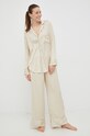 Spalna srajca Abercrombie & Fitch KI146.2028.178 bež AW22