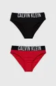 czerwony Calvin Klein Underwear figi dziecięce 2-pack Dziewczęcy