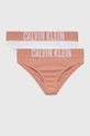 pomarańczowy Calvin Klein Underwear figi dziecięce 2-pack Dziewczęcy