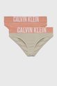 oliwkowy Calvin Klein Underwear figi dziecięce 2-pack Dziewczęcy
