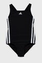 adidas Performance costum de baie dintr-o bucată pentru copii moale negru HP1523