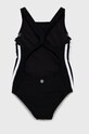 adidas Performance costum de baie dintr-o bucată pentru copii HP1523 negru AW22