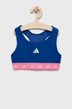adidas Performance biustonosz sportowy dziecięcy miękka granatowy HL2445