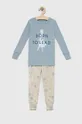голубой Детская хлопковая пижама GAP Для девочек